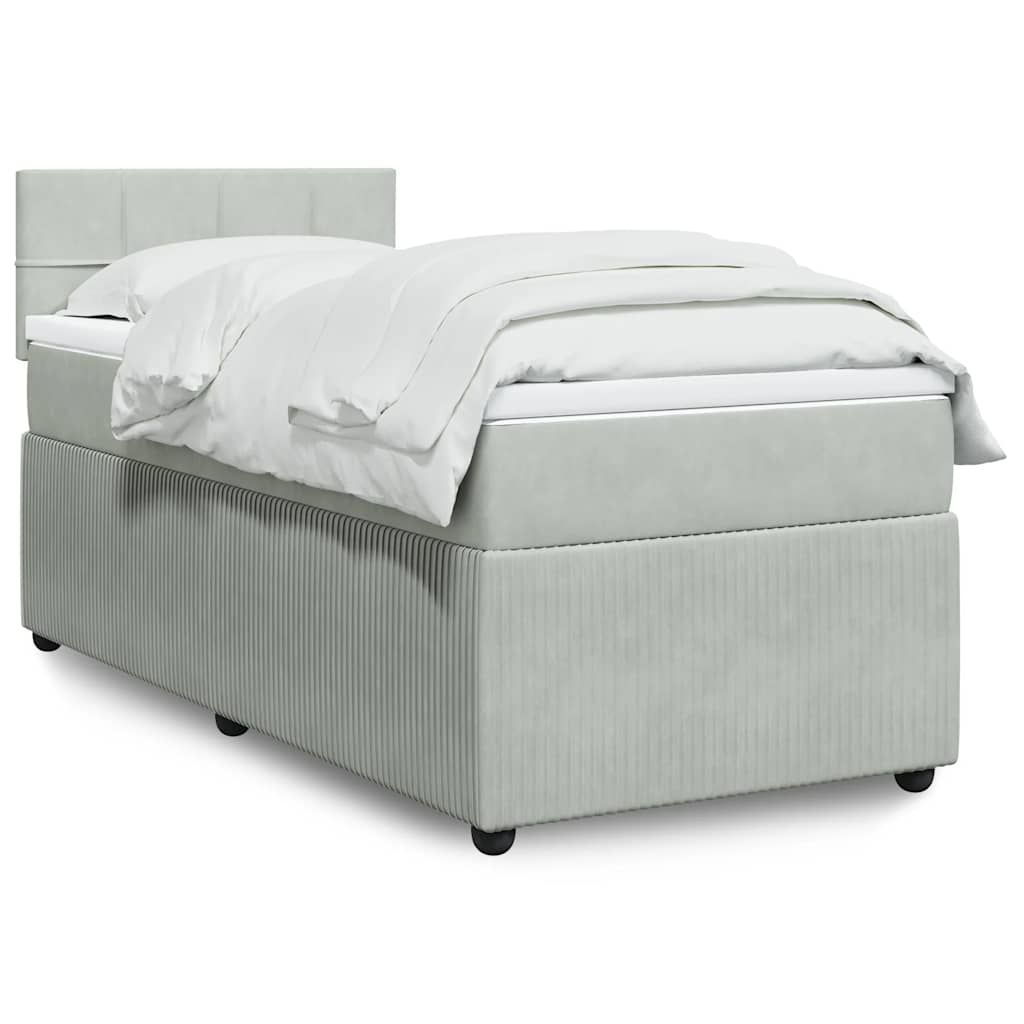 Lit Boxspring Avec Matelas Velours