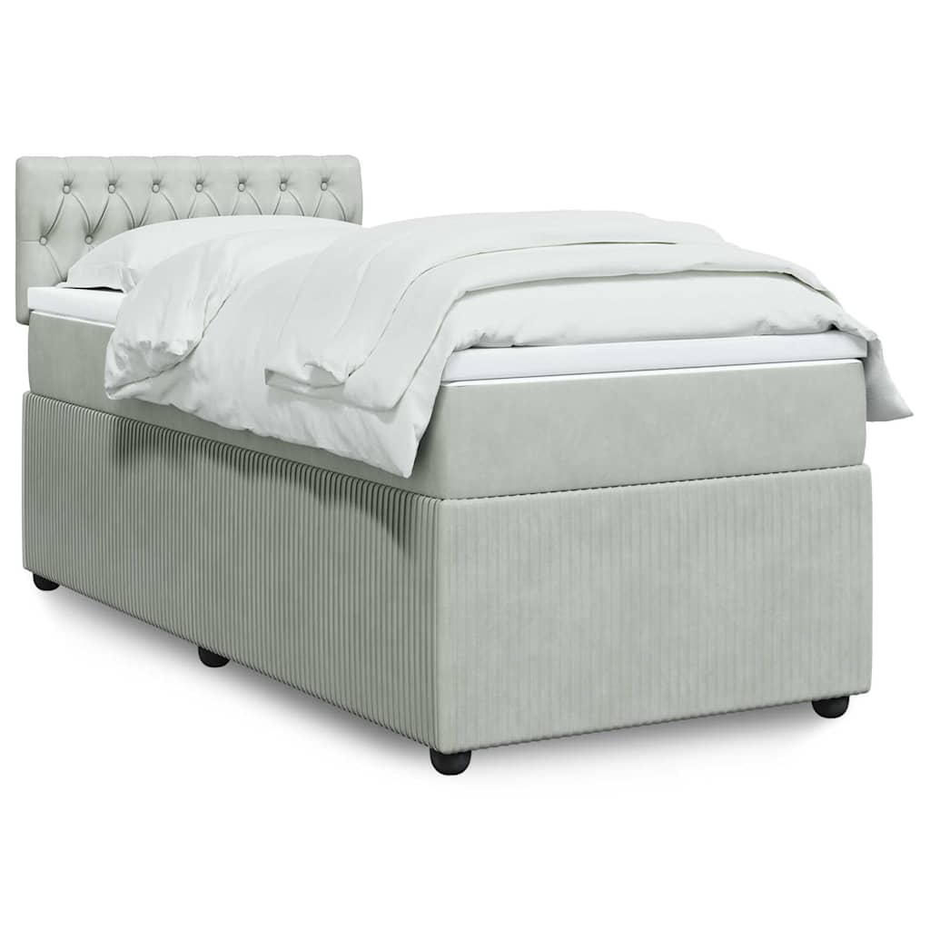 Lit Boxspring Avec Matelas Velours