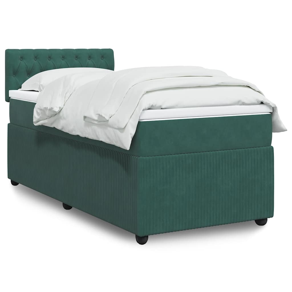 Lit Boxspring Avec Matelas Velours