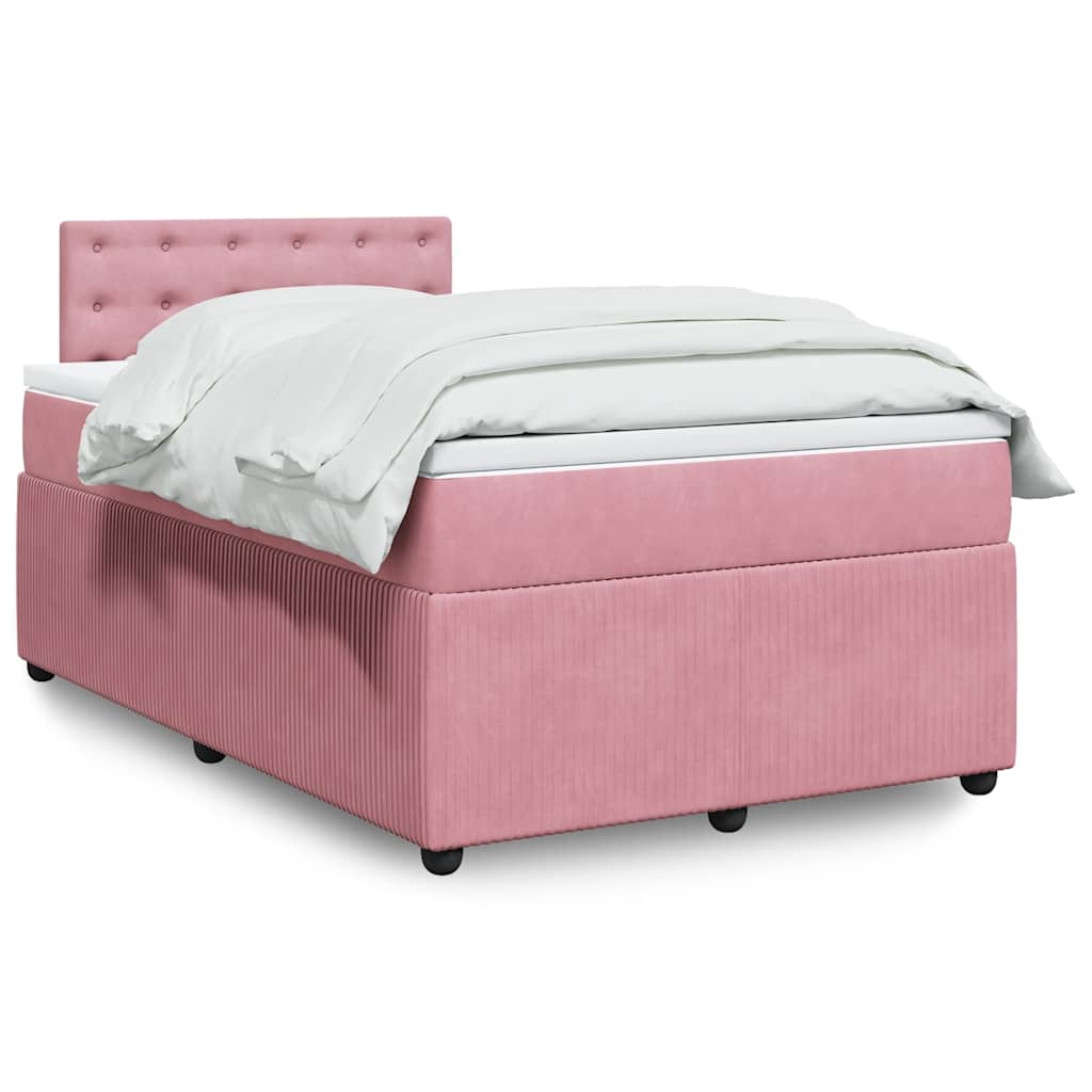 Lit Boxspring Avec Matelas Velours