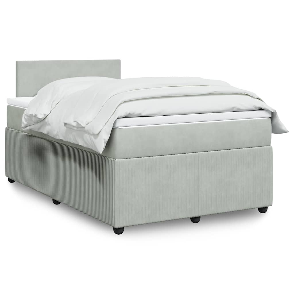 Lit Boxspring Avec Matelas Velours