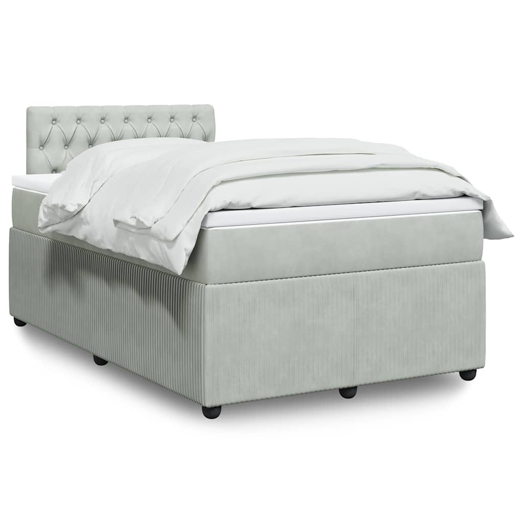 Lit Boxspring Avec Matelas Velours