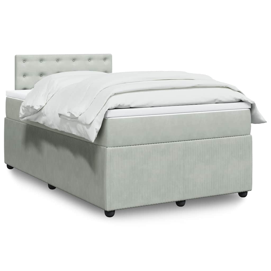 Lit Boxspring Avec Matelas Velours
