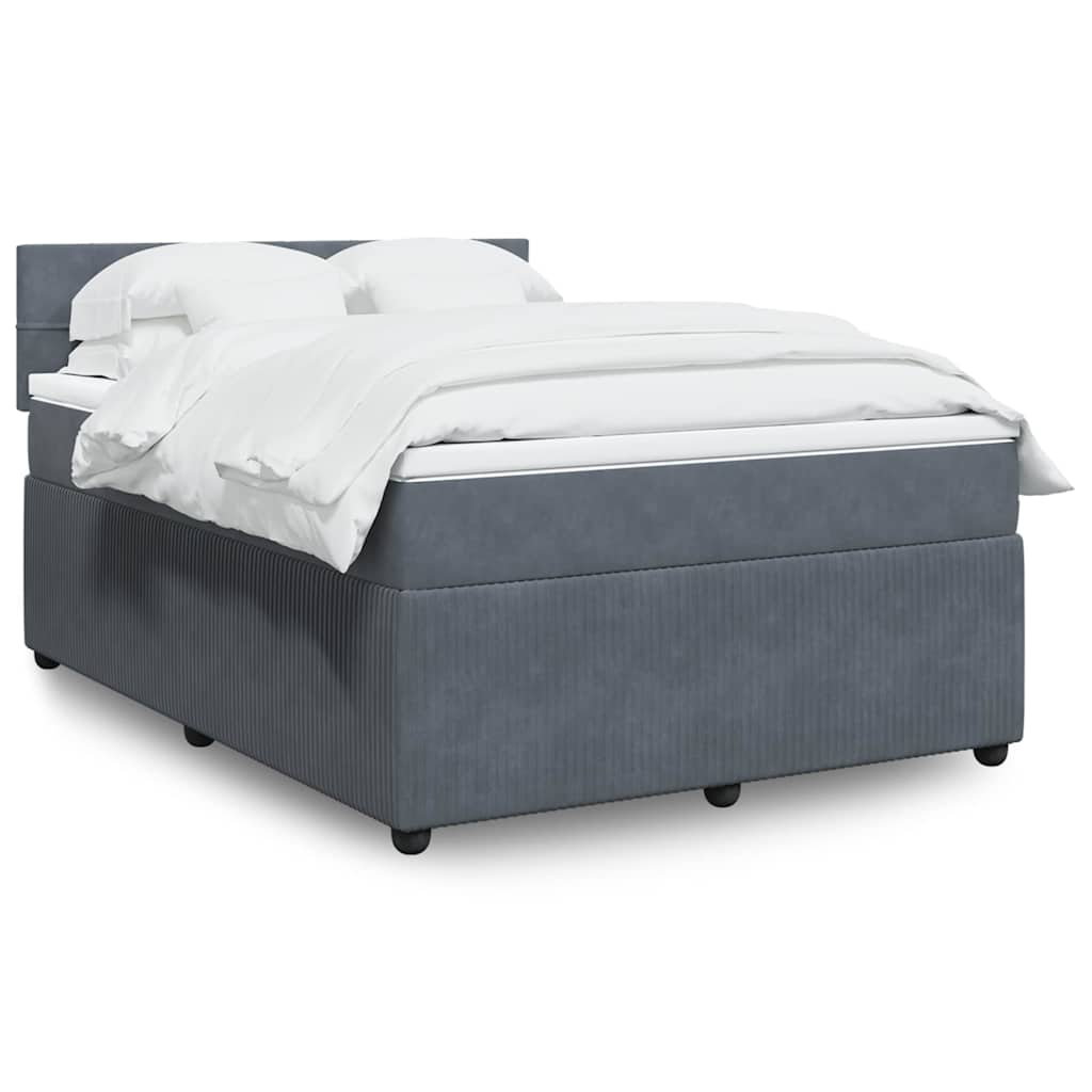 Lit Boxspring Avec Matelas Velours