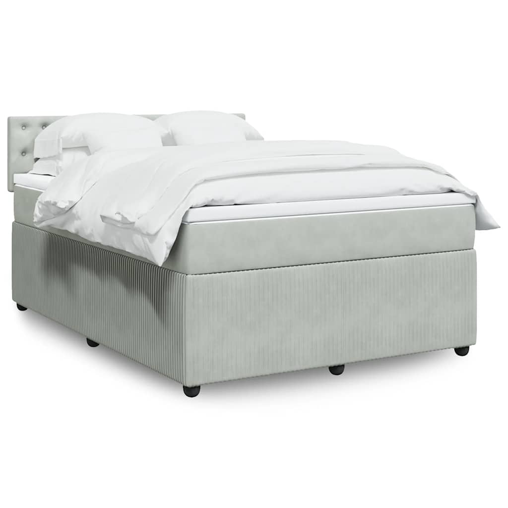 Lit Boxspring Avec Matelas Velours