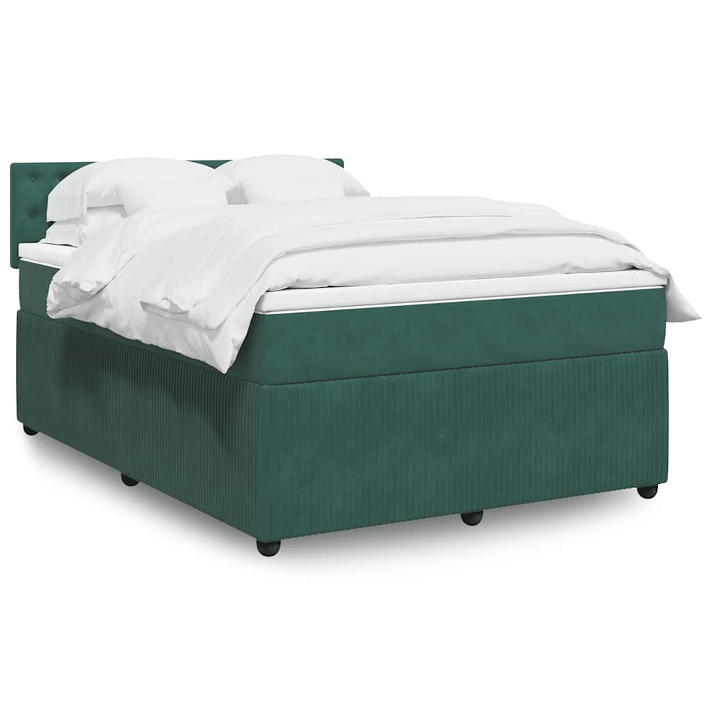 Lit Boxspring Avec Matelas Velours