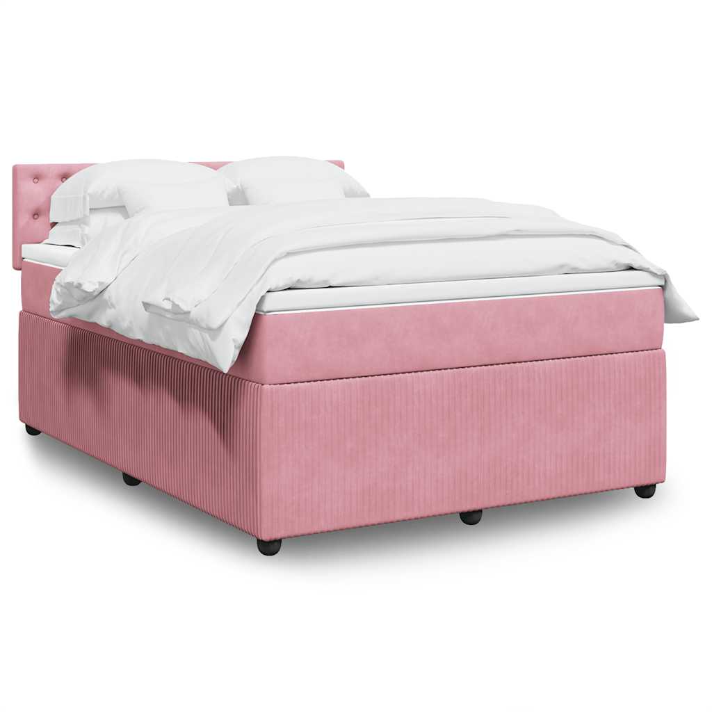 Lit Boxspring Avec Matelas Velours
