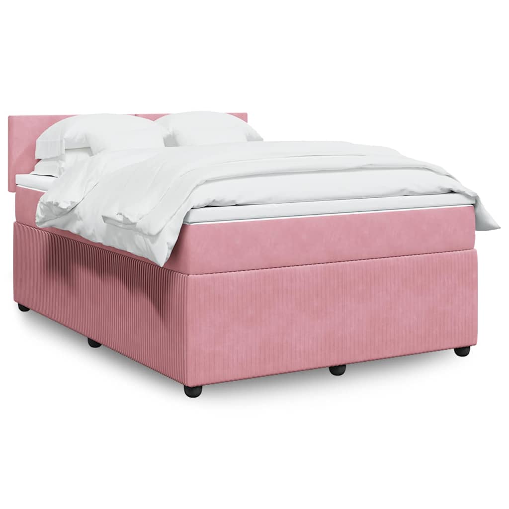 Lit Boxspring Avec Matelas Velours