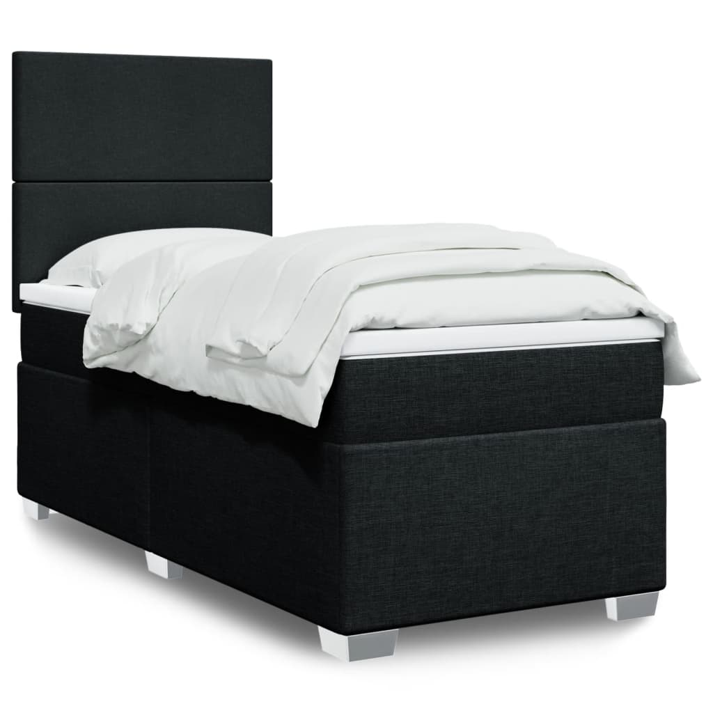 Lit Boxspring Avec Matelas Tissu