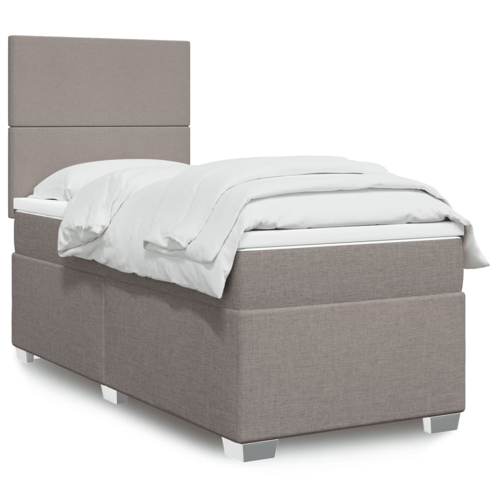 Lit Boxspring Avec Matelas Tissu