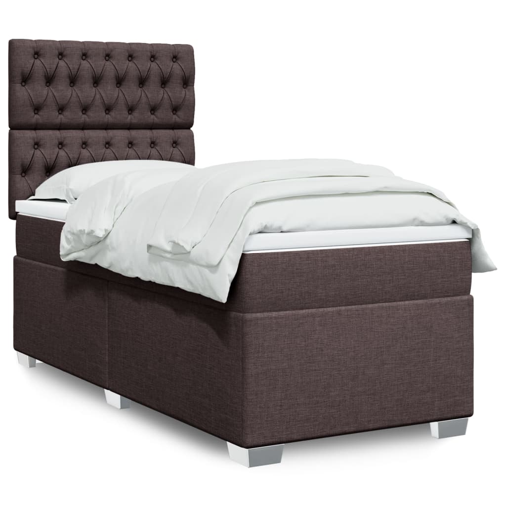 Lit Boxspring Avec Matelas Tissu