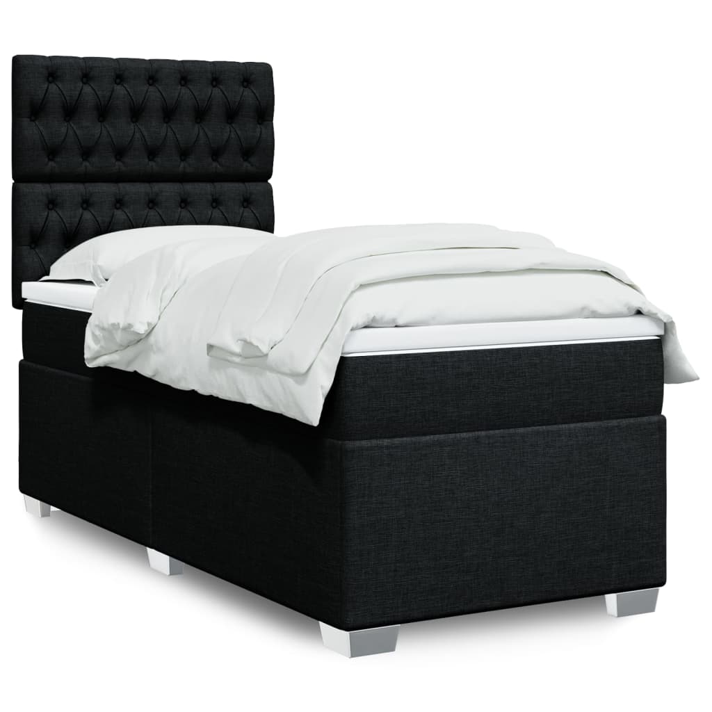 Lit Boxspring Avec Matelas Tissu