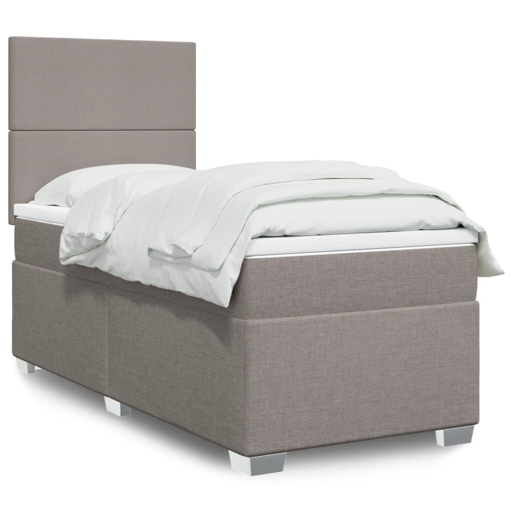 Lit Boxspring Avec Matelas Tissu