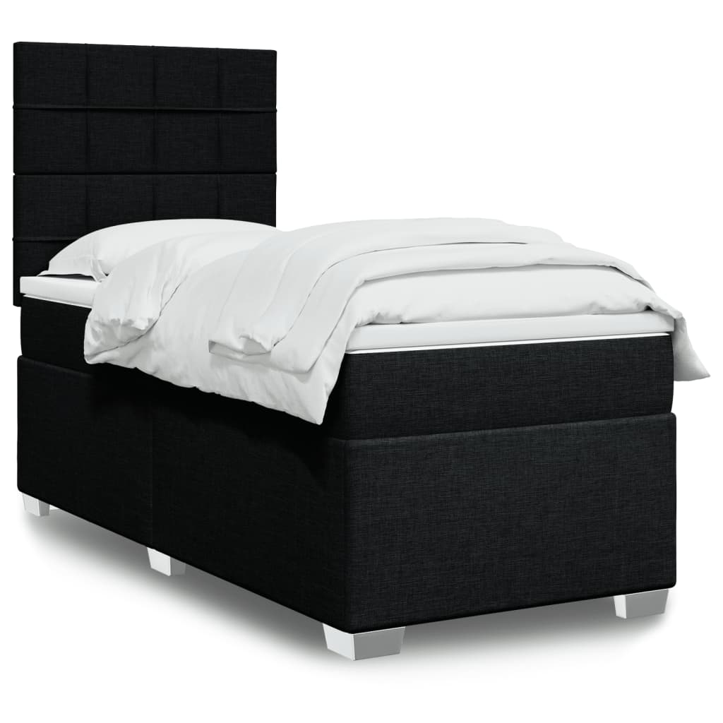 Lit Boxspring Avec Matelas Tissu