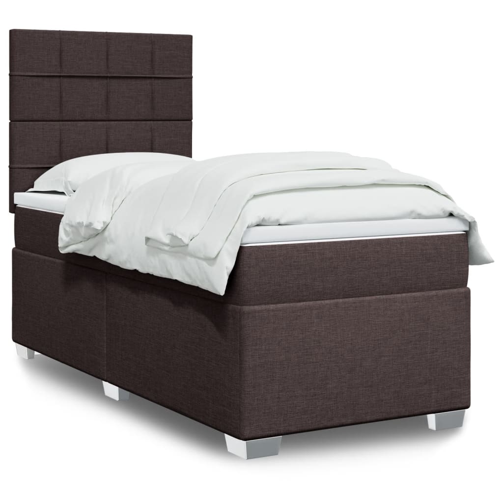 Lit Boxspring Avec Matelas Tissu