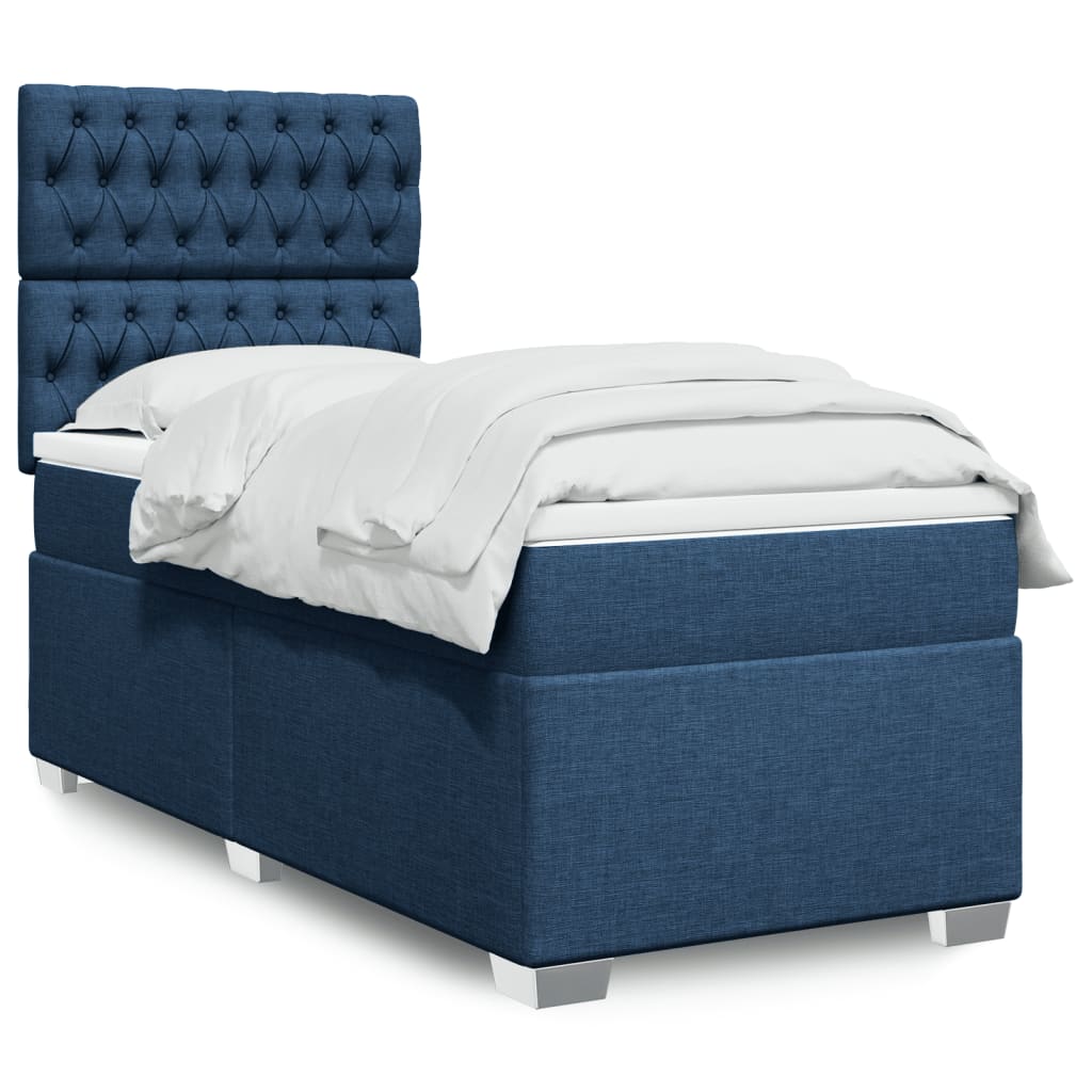 Lit Boxspring Avec Matelas Tissu