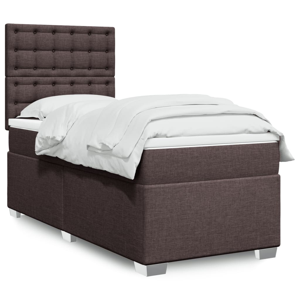 Lit Boxspring Avec Matelas Tissu