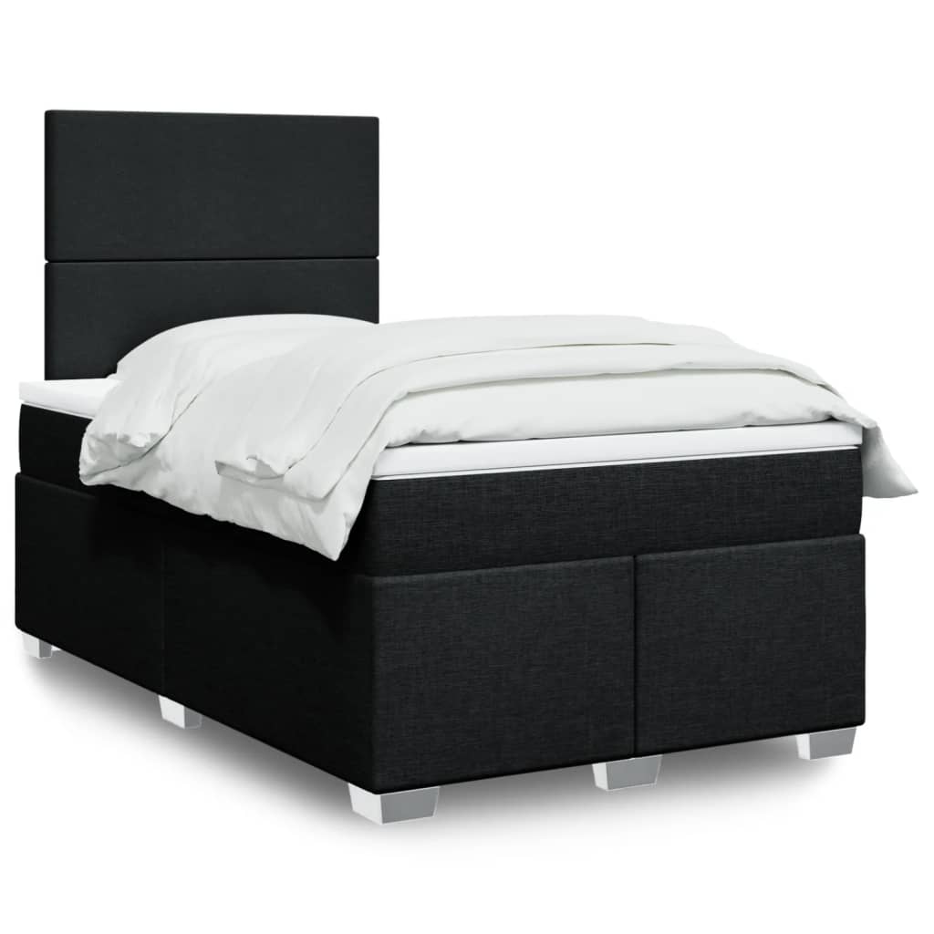 Lit Boxspring Avec Matelas Tissu