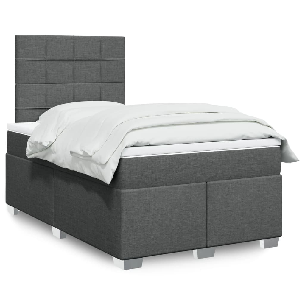 Lit Boxspring Avec Matelas Tissu