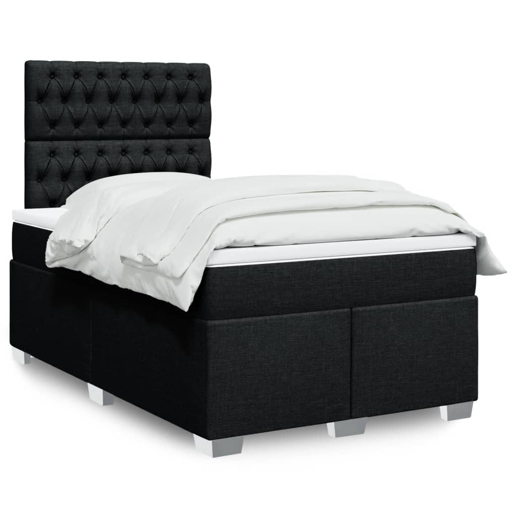 Lit Boxspring Avec Matelas Tissu