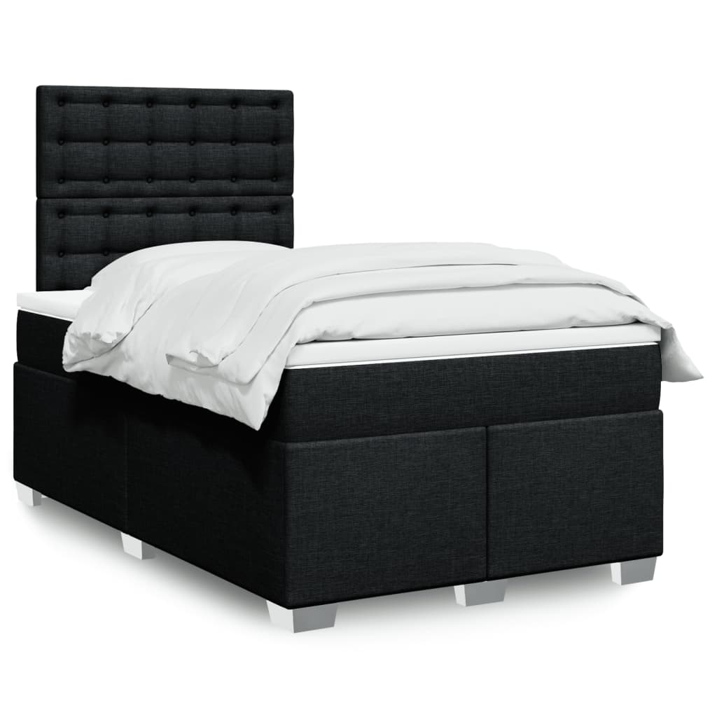 Lit Boxspring Avec Matelas Tissu