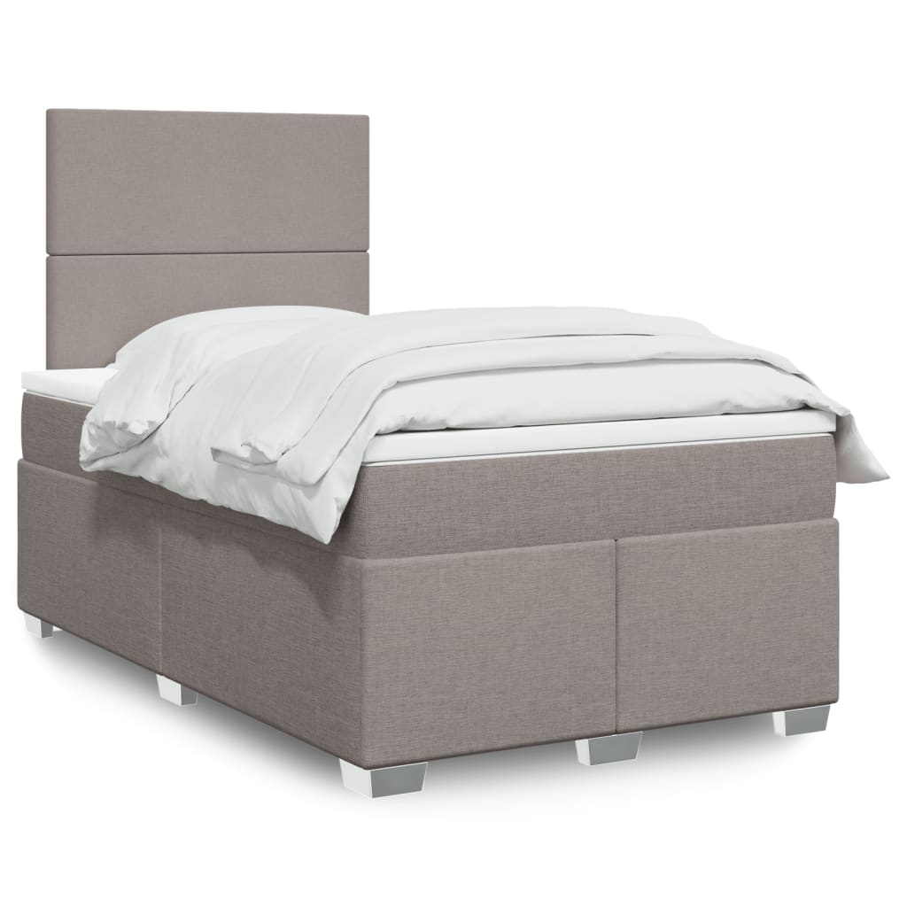 Lit Boxspring Avec Matelas Tissu