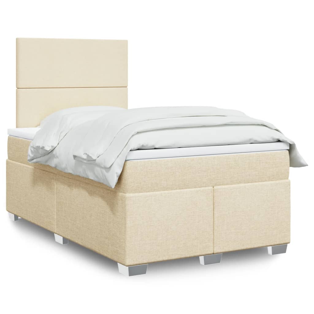 Lit Boxspring Avec Matelas Tissu