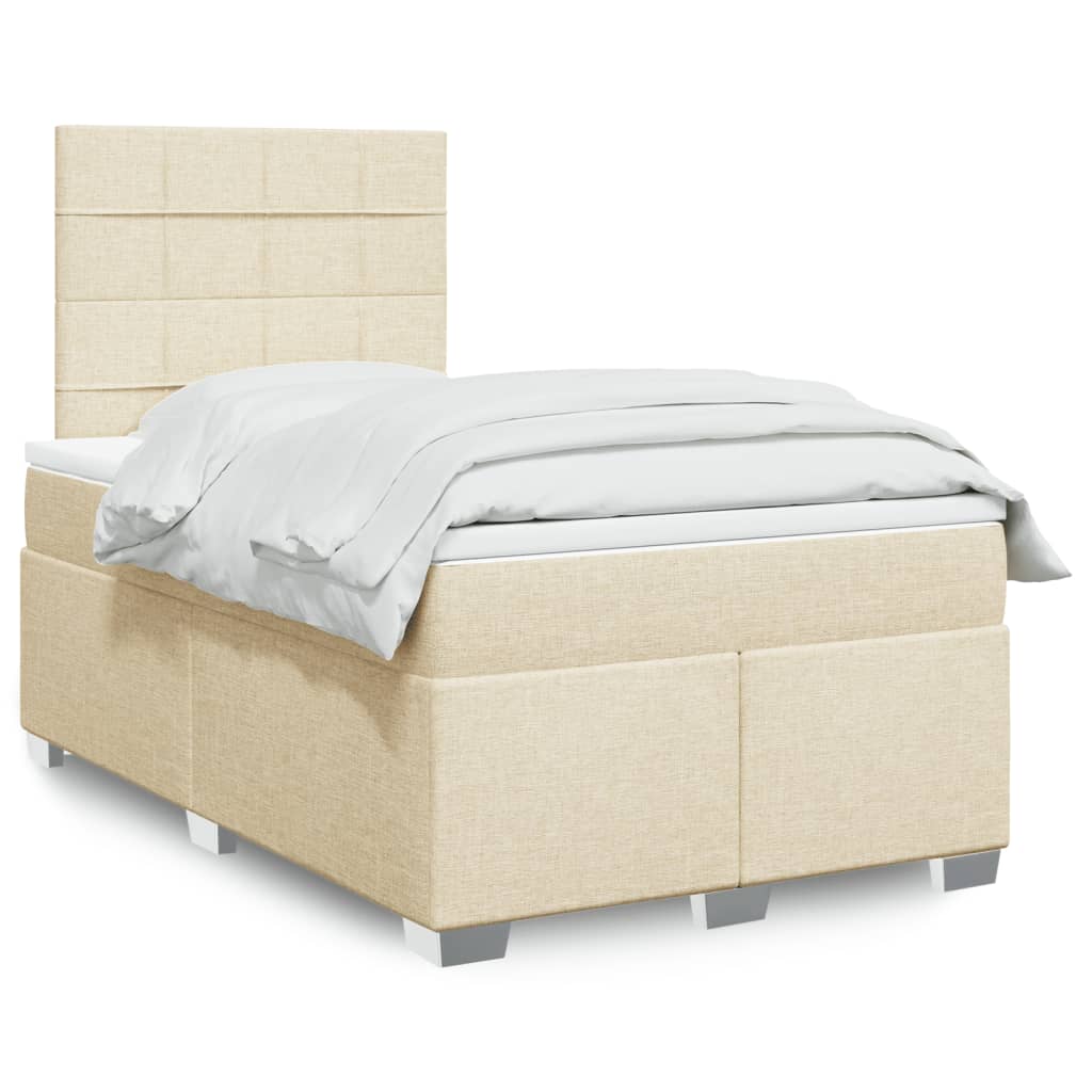 Lit Boxspring Avec Matelas Tissu
