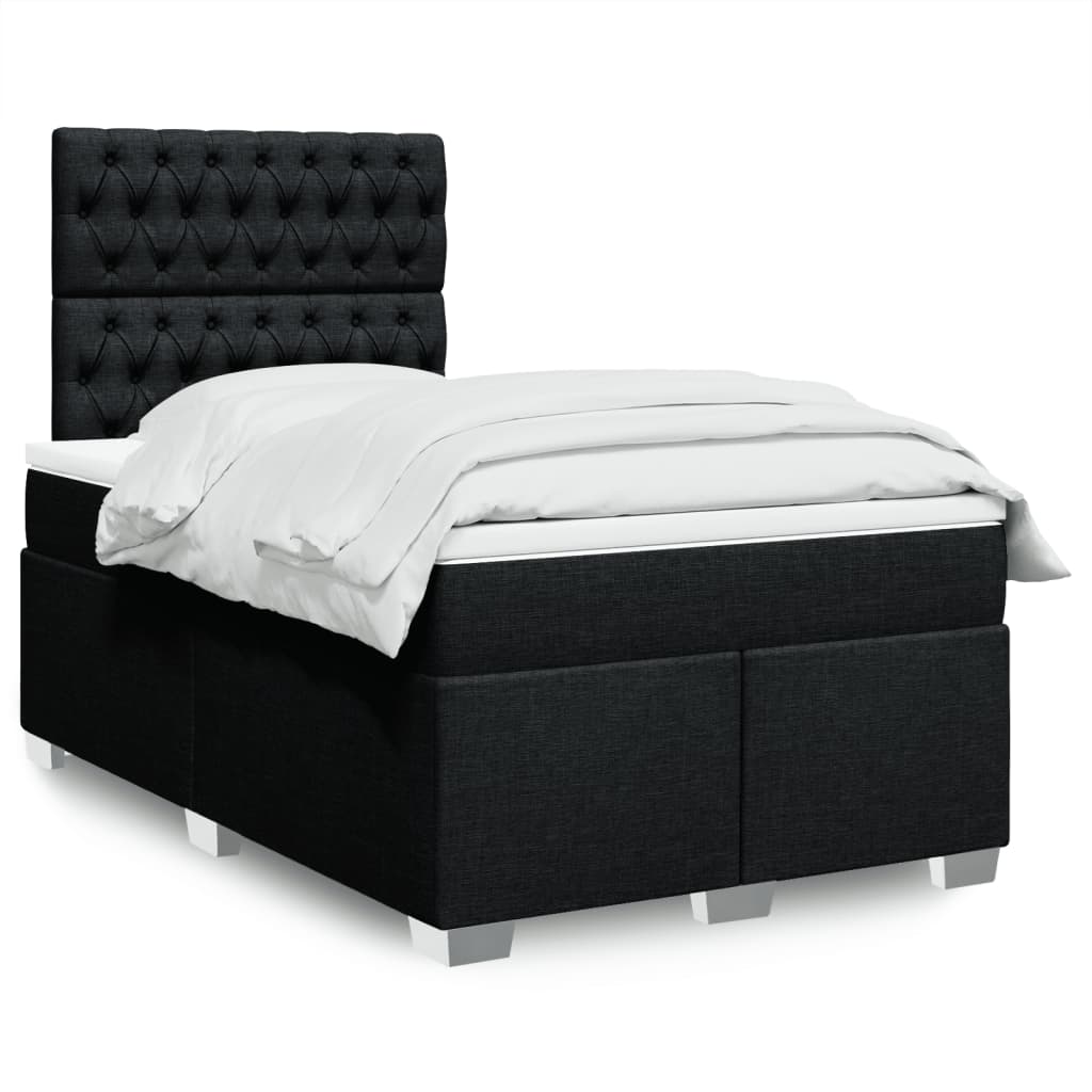 Sommier À Lattes De Lit Avec Matelas Tissu