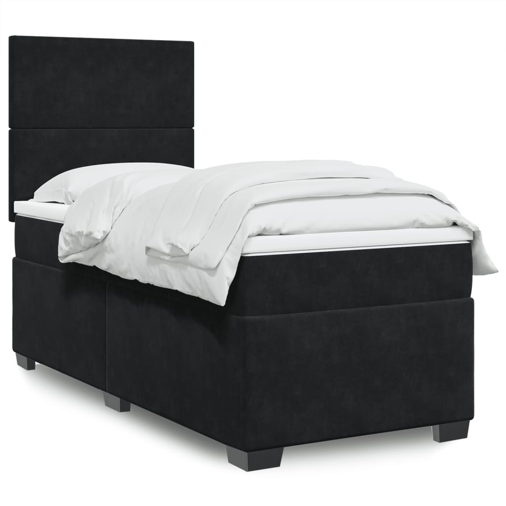 Lit Boxspring Avec Matelas Velours