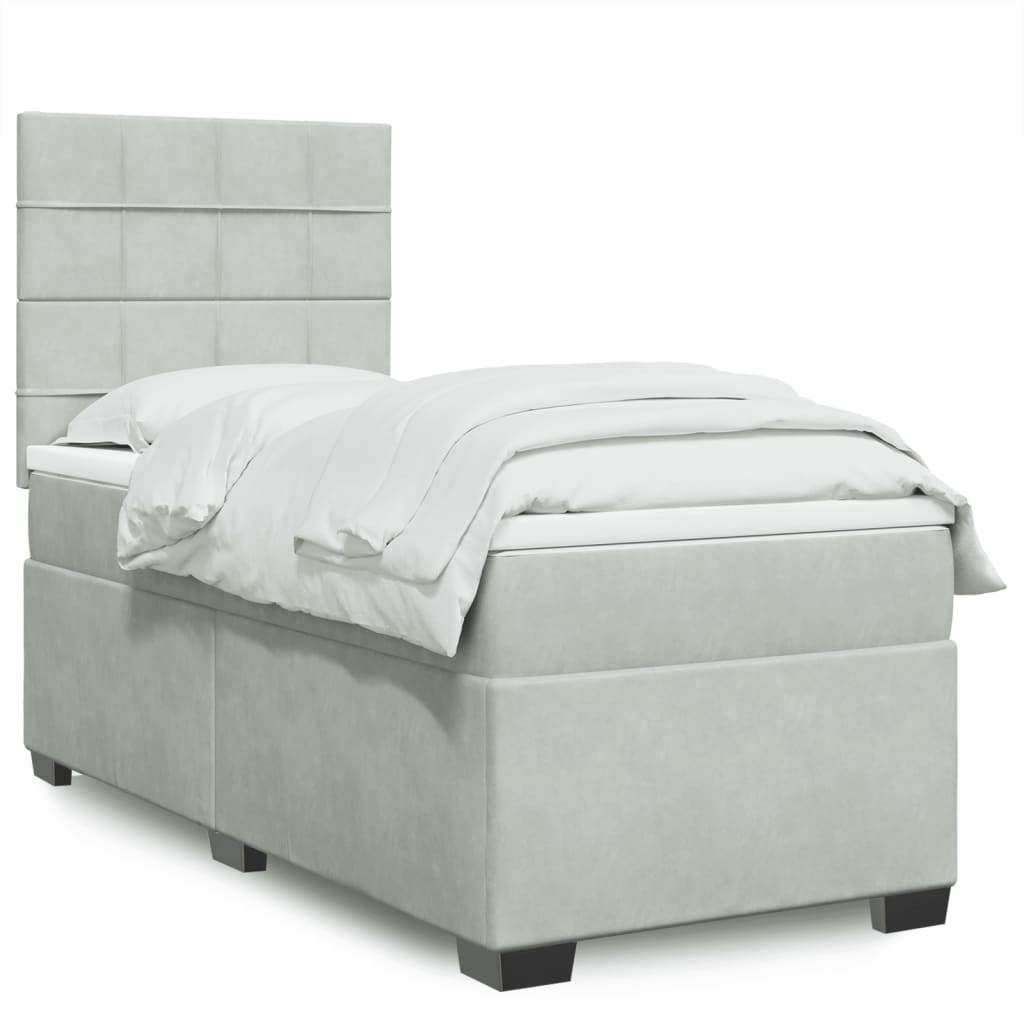 Lit Boxspring Avec Matelas Velours