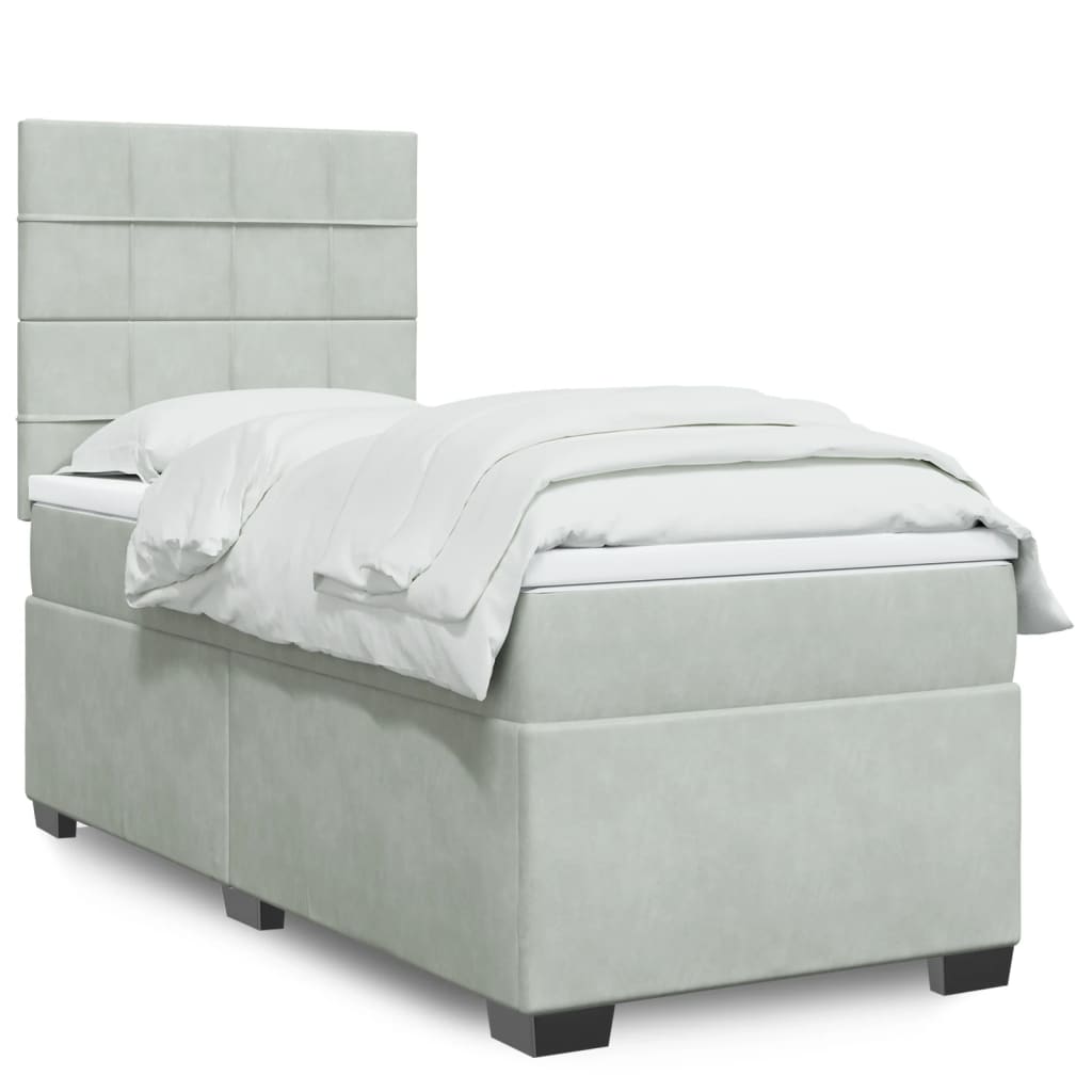 Lit Boxspring Avec Matelas Velours