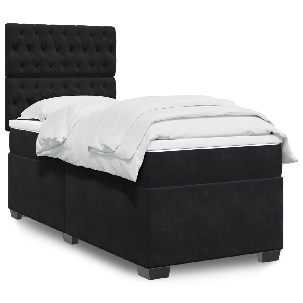 Lit Boxspring Avec Matelas Velours