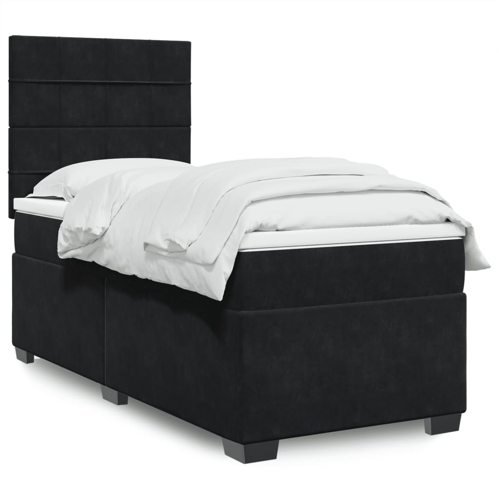 Lit Boxspring Avec Matelas Velours