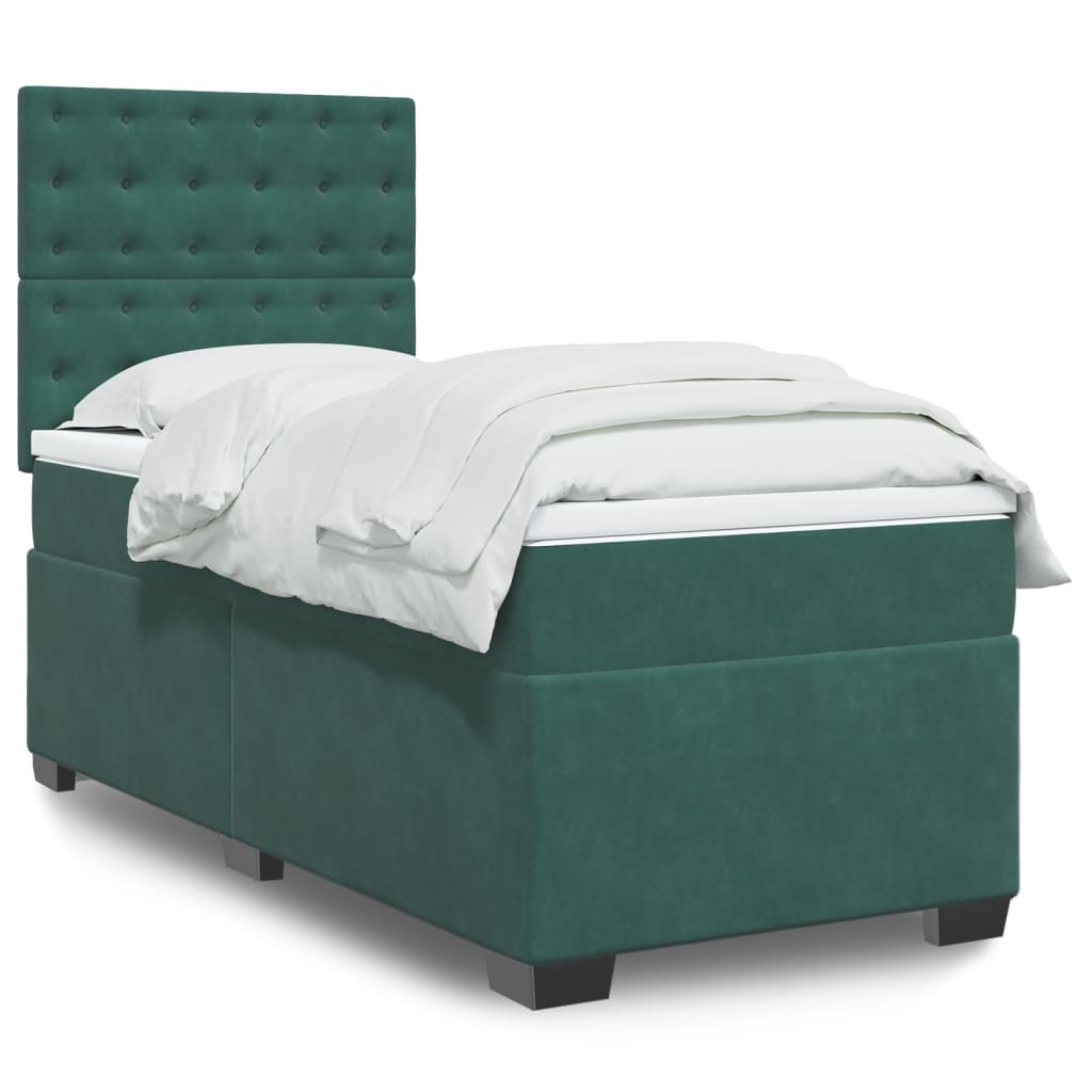 Lit Boxspring Avec Matelas Velours