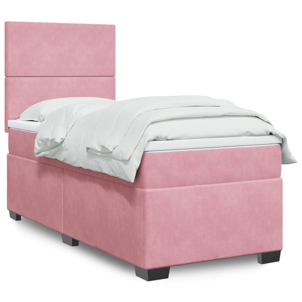 Lit Boxspring Avec Matelas Velours