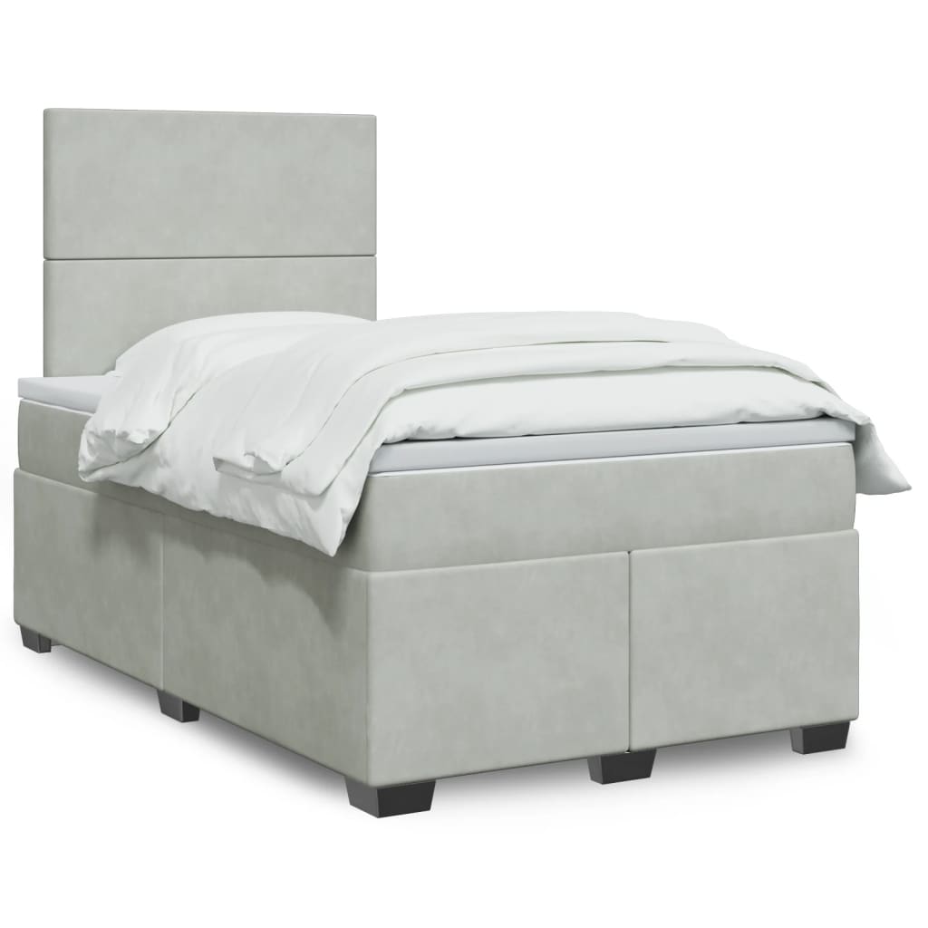Lit Boxspring Avec Matelas Velours