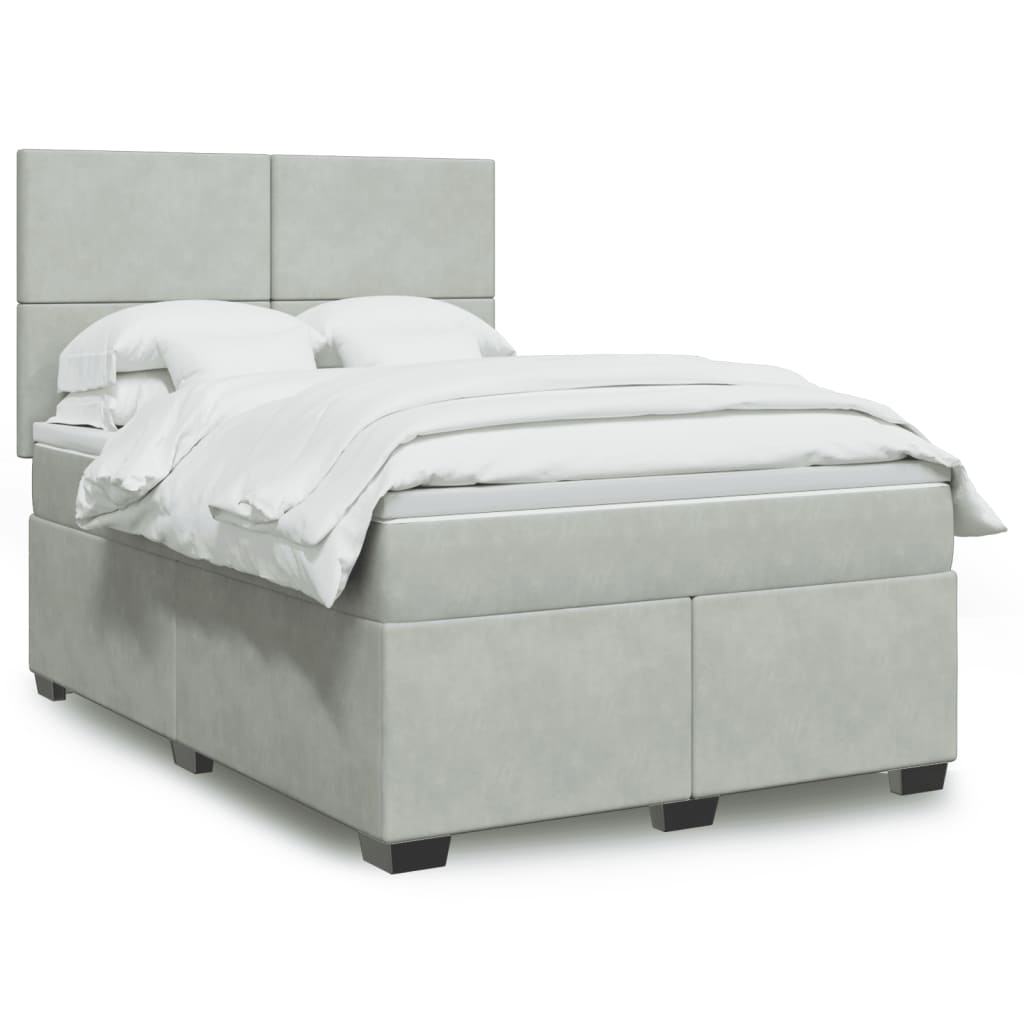 Lit Boxspring Avec Matelas Velours