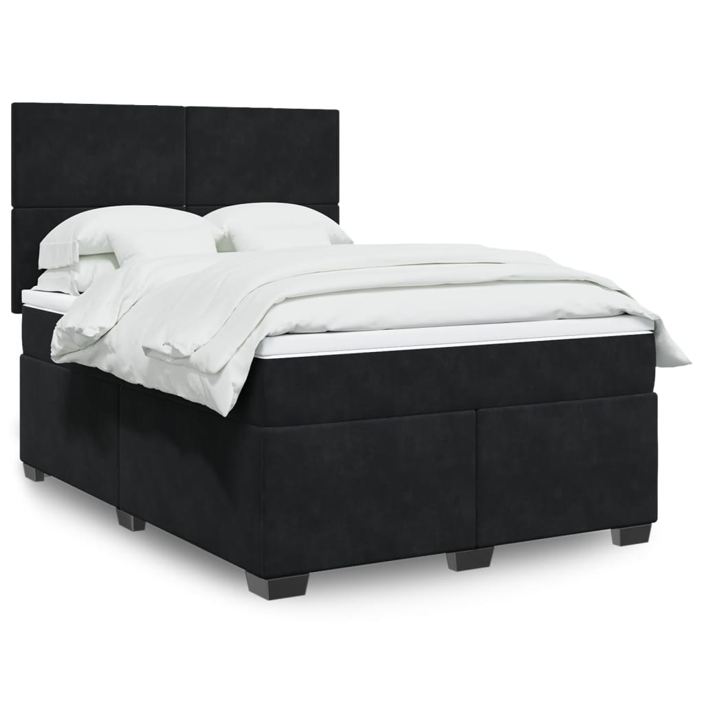 Lit Boxspring Avec Matelas Velours