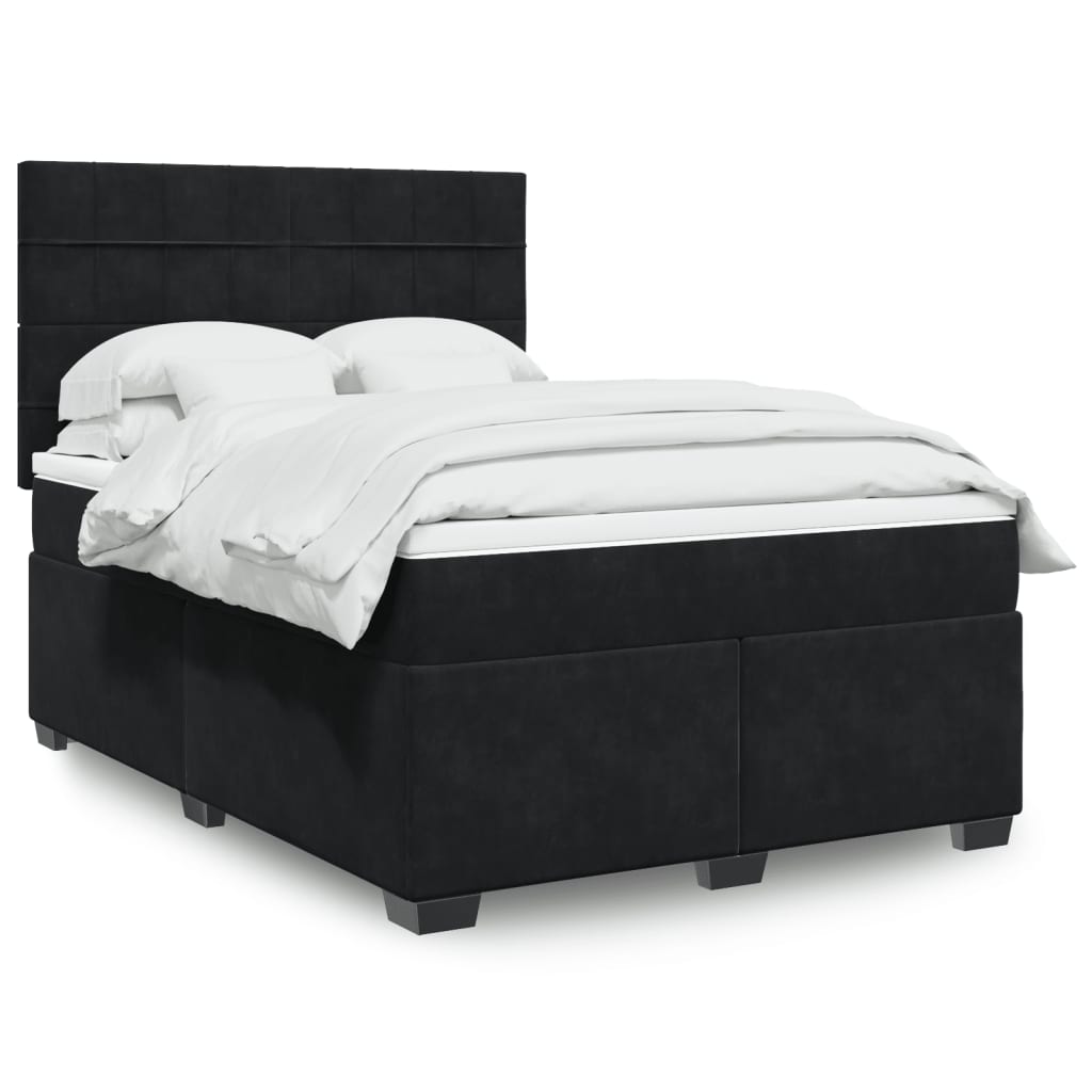Lit Boxspring Avec Matelas Velours