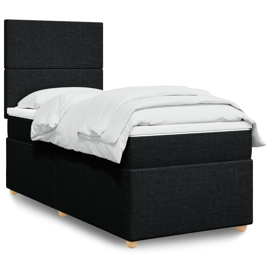 Lit Boxspring Avec Matelas Tissu