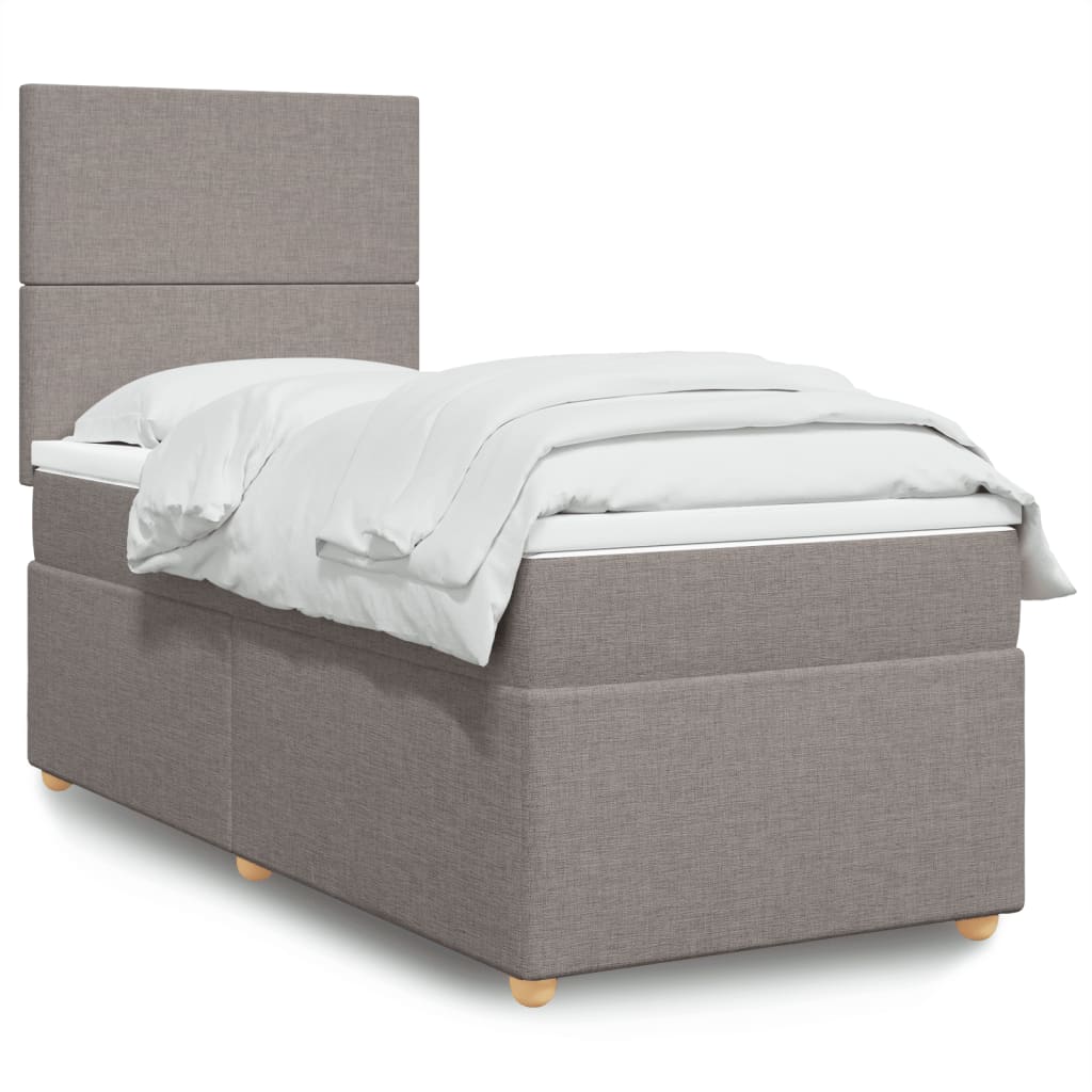 Lit Boxspring Avec Matelas Tissu