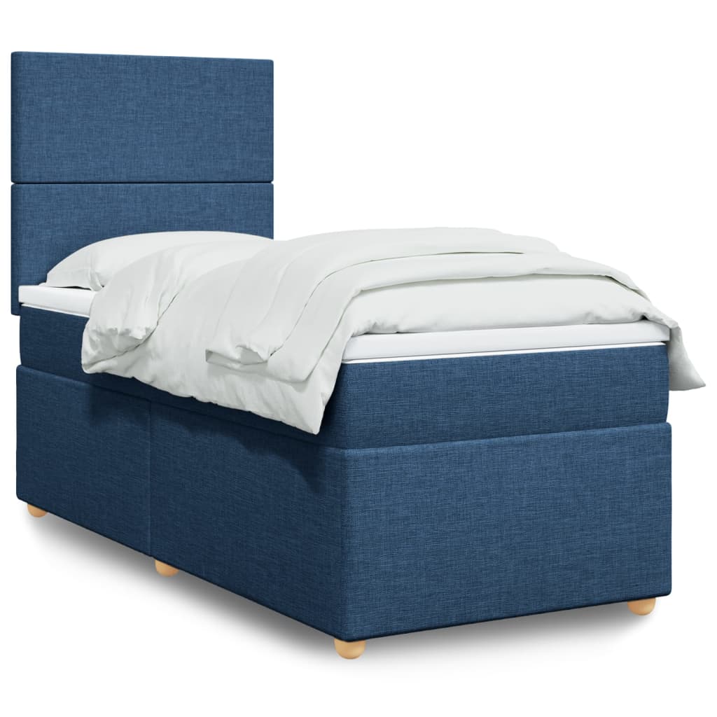 Lit Boxspring Avec Matelas Tissu