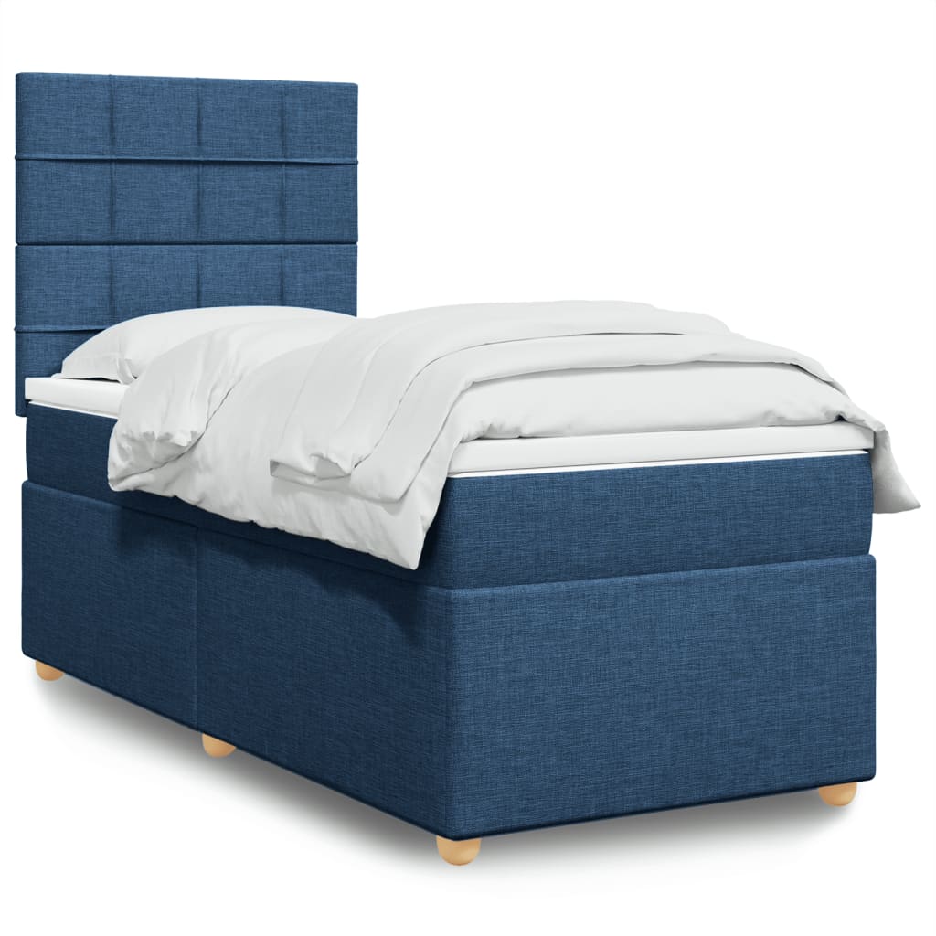 Lit Boxspring Avec Matelas Tissu