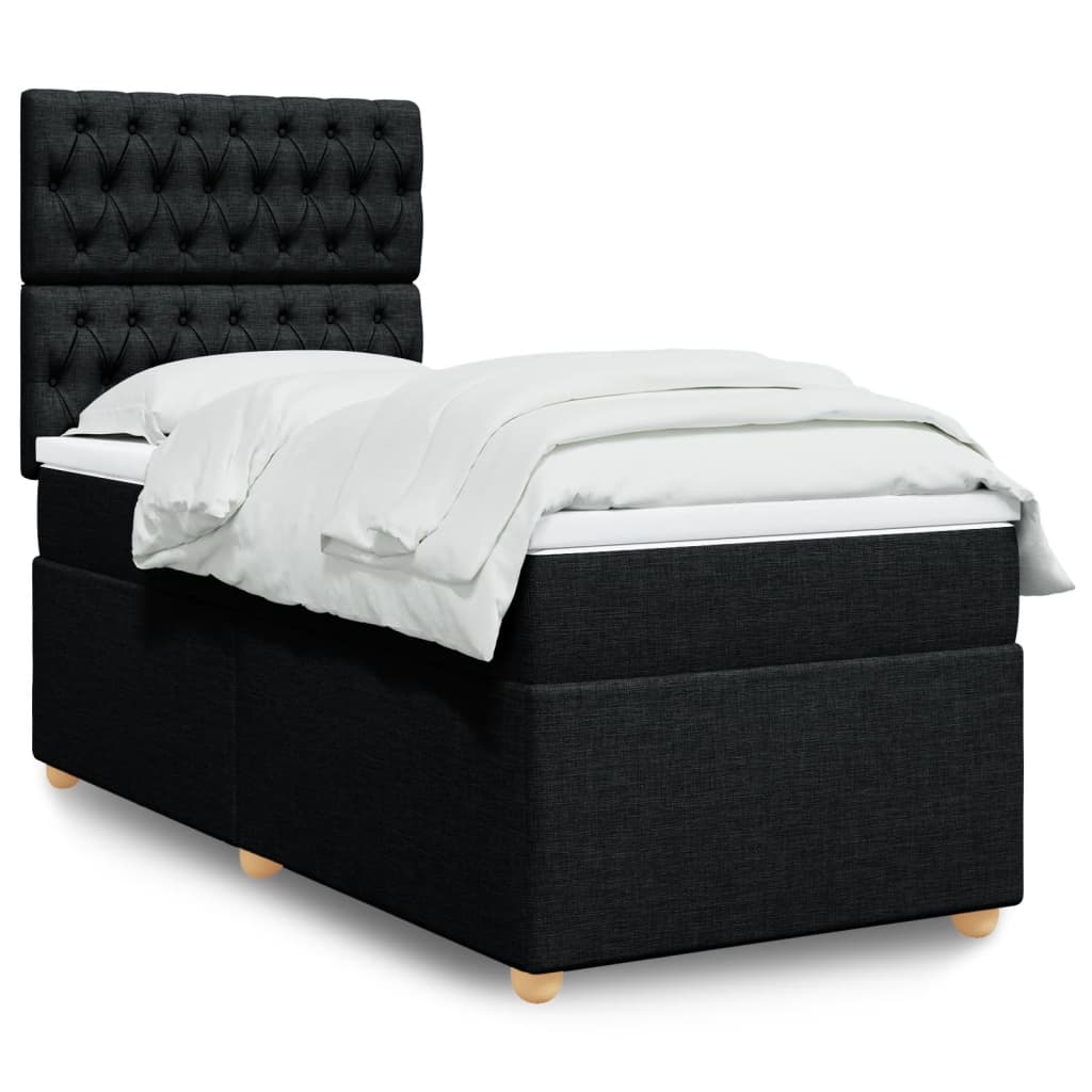 Lit Boxspring Avec Matelas Tissu