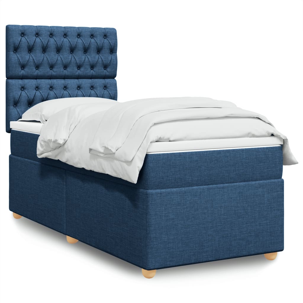 Lit Boxspring Avec Matelas Tissu