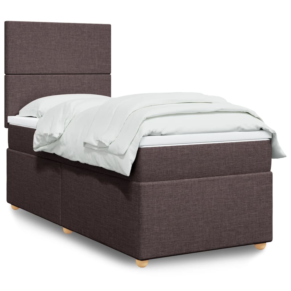 Lit Boxspring Avec Matelas Tissu