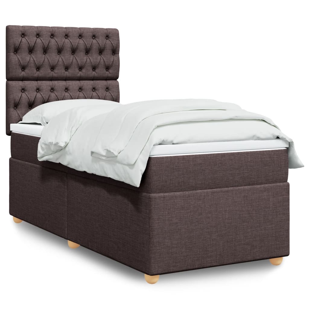 Lit Boxspring Avec Matelas Tissu