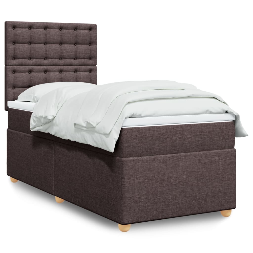 Lit Boxspring Avec Matelas Tissu