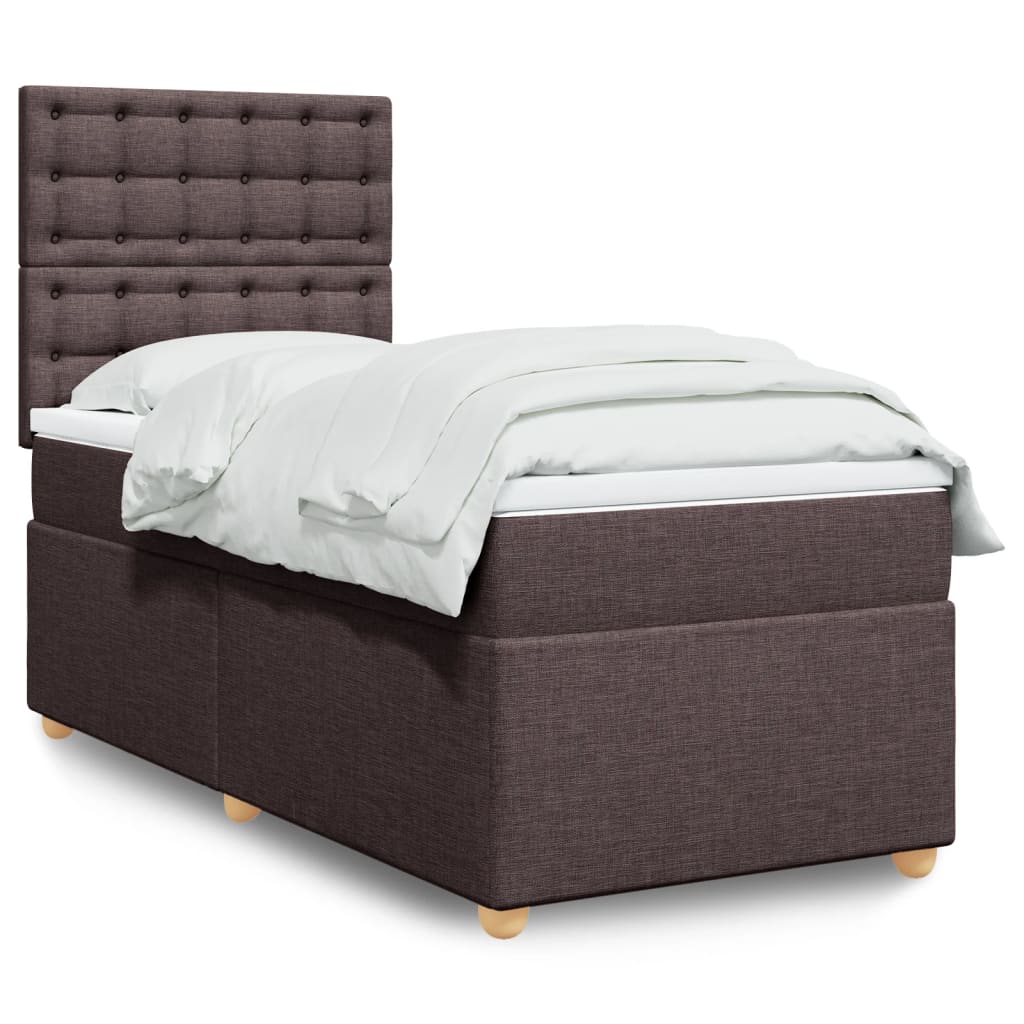 Lit Boxspring Avec Matelas Tissu